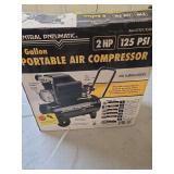 Central Pneumatic 2 HP 8 Gallon 125 PSI Portable Electric Air Compressor Model 67501
