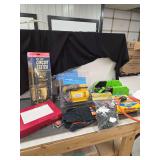 Assorted Hardware, Automotive Tools, and Workshop Accessories Lot
