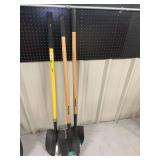 Lot of Three Digging Shovels Including UnionTools and Bumble Bee