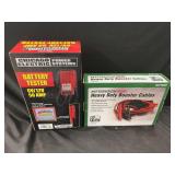 Chicago Power Systems 6V/12V 50 Amp Battery Tester and Pittsburgh Heavy Duty Booster Cables Lot