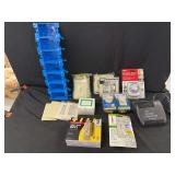 Electrical Hardware Assortment Including Outlet Boxes, Dimmers, and Faceplates