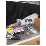 Assorted Hardware, Tools, and Safety Equipment Lot