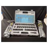 Chrome Vanadium Socket Set with Dyna-Force Folding Lug Wrench