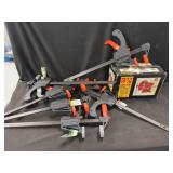 Pittsburgh Ratchet Bar Clamps and KPR Home Vise Lot