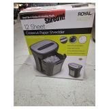 Royal HG12X 12 Sheet Crosscut Paper Shredder