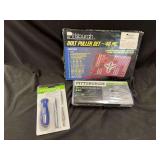 Pittsburgh Tool Assortment Including Bolt Puller Set, Socket Set, and Screwdriver