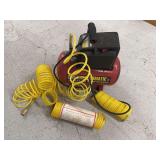 Central Pneumatic 100 PSI 1/3 HP 3 Gallon Oilless Air Compressor with Hoses
