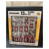 Worksmith 13-Piece Chrome Vanadium Steel Pliers Set