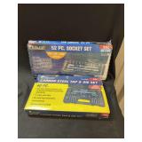 Pittsburgh 52-Piece Socket Set and 40-Piece Carbon Steel Tap and Die Set