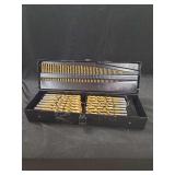 Titanium Coated Drill Bit Set in Metal Index Case