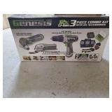 Genesis 12V 3-Piece Combo Kit with Accessories