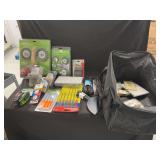 Assorted Hardware, Tool Sets, and Electrical Supplies