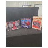 Automotive Lighting and Horn Accessory Lot Including Ironton LED Worklights, Kenway Towing Light Kit, and Jubilee Diesel Horn
