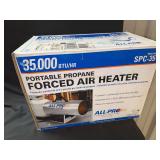 All-Pro Model SPC-35 35,000 BTU/HR Portable Propane Forced Air Heater