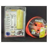 Central Pneumatic 20-Piece Air Compressor Starter Kit and Amflo 50' x 3/8" PVC Air Hose