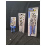 Kobolt Tool Assortment Including Groove Joint Pliers, Adjustable Wrench Set, and Heavy Duty Shears