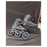 Jeuwith Black and Blue Inline Skates Size EU 38-39