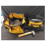 Dewalt Tool Bags With Assorted Hand Tools And Hardware