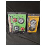 Warrior 7 Piece Grinder Brush Kit and Olympia Tools 3 Piece Wire Brush and Wheel and Flap Disc Set