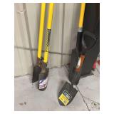 Seymour Professional Post Hole Digger and Shovels Lot