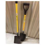 Bumble Bee Shovel Lot with Straight and D-Handle