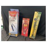 US General Lever Grease Gun, Flexible Grease Hose, and One Stop Gardens Pressure Mist Sprayer Lot