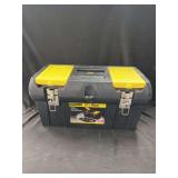 Stanley 19-Inch Polymer Tool Box with Dual Lid Compartments