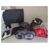 Assorted Vehicle Components Including Lighting, Mirror, Trim and Radio