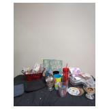 Mixed Household Goods, Decor, and Media Assortment