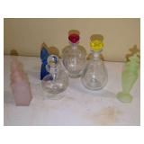 Decorative Perfume Bottles, Set of Six