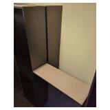Black Modular Bookcase Unit with Additional Panels