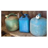 Assorted Plastic Kerosene Jugs and Containers