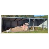 Open Metal Lean-To Shed