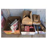 Assorted Hand Tools, Hardware, and Signage