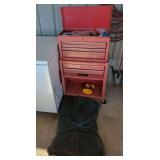 Rolling Red Tool Chest with Contents
