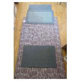 4 Assorted Area Rugs and Door Mats