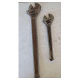 2 Adjustable Wrenches