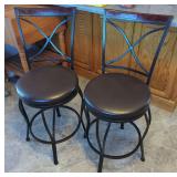 Pair of Swivel Bar Stools