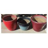Assorted Outdoor Flower Pots