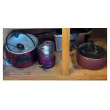 Assorted Kitchen Appliances and Cookware Collection
