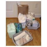 Medical Supplies Lot including Omron Blood Pressure Monitor and Incontinence Underwear