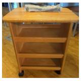 Wooden Rolling Cart