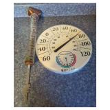 EZRead Outdoor Thermometer and Hygrometer with Rain Gauge