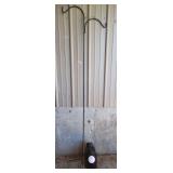 Double Shepherd Hook Garden Stake and Watering Can