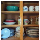 Large Assortment of Dinnerware, Bowls, Mugs, and Drinkware