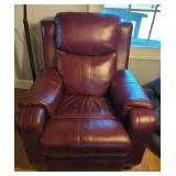 Burgundy Leather Recliner Chair