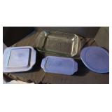 Pyrex Bakeware Assortment with Plastic Lids