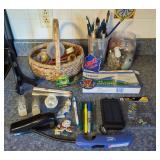 Assorted Office Supplies, Hardware, and Miscellaneous Items Lot