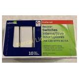 Leviton Decora Rocker Switch. 10 pack. Appears