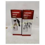 *Lot of 2 Husky siphon feed spray guns. Both